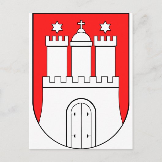 Hamburger Wappen Postkarte (Vorderseite)