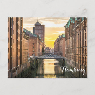 Hamburger Wasserstraße Postkarte