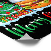 Hamburger Weihnachtsmannmütze Weihnachten - Frohe Poster (Ecke)