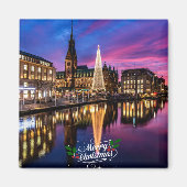 Hamburger Weihnachtsmarkt Magnet (Vorne)