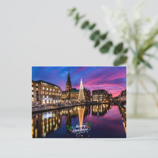 Hamburger Weihnachtsmarkt Postkarte (Stehend Vorderseite)