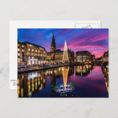 Hamburger Weihnachtsmarkt Postkarte (Vorne/Hinten)