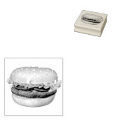 Hamburger zu gehen gummistempel (Stempel)