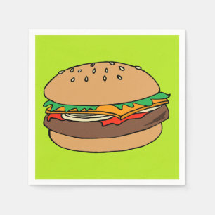 Hamburgercocktailserviette Serviette