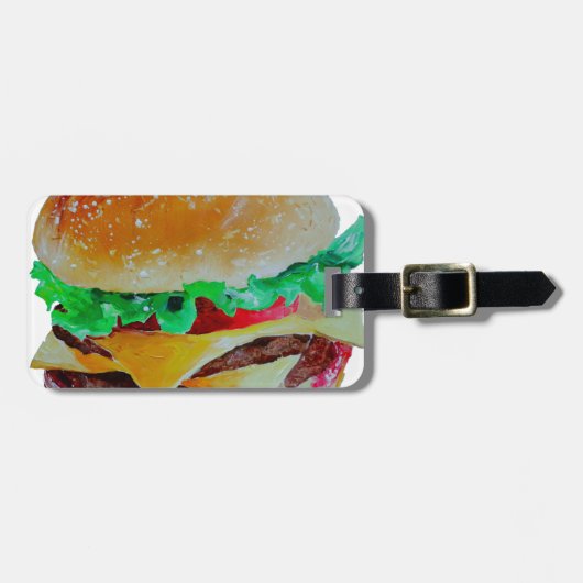 Hamburgerentwurf, ursprüngliche Malerei Gepäckanhänger (Vorderseite horizontal)