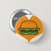 Hamburgerliebhaber Button (Vorne & Hinten)