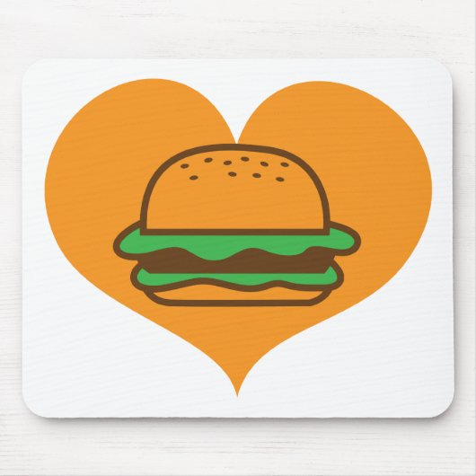 Hamburgerliebhaber Mousepad (Vorne)