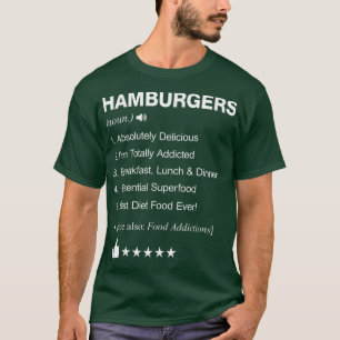 Hamburgers Definition Meaning Funny T-Shirt