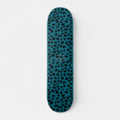 HAMbWG Aquamarin Leopard Skateboard (Vorne)