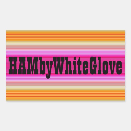 HAMbWG - Aufkleber - Rosa Sonnenset-Logo (Vorderseite)