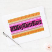 HAMbWG - Aufkleber - Rosa Sonnenset-Logo (Umschlag)