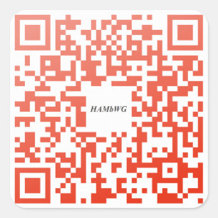 HAMbWG - Aufkleber - Rotes QR-Logo