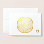 HAMbWG - Baby-Ankündigung Folienkarte (Vorderseite mit Umschlag)