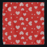 HAMbWG - Bandana - Herzen - Grau mit beliebiger Fa Halstuch<br><div class="desc">HAMbyWhiteGlove - Hearts Bandana - Graue mit jeder Farbe!</div>