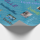 HAMbWG - Benutzerdefiniertes Foto und Name Geschenkpapier (Ecke)