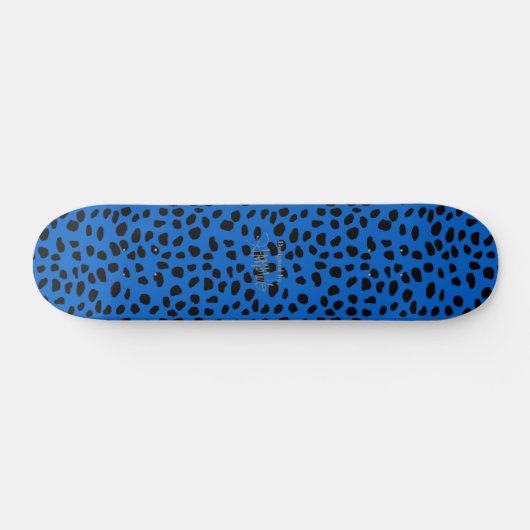 HAMbWG Blue Leopard Skateboard (Horizontal)