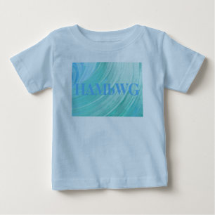 HAMbWG - Children's T Shirt - Aqua Swirl w Logo