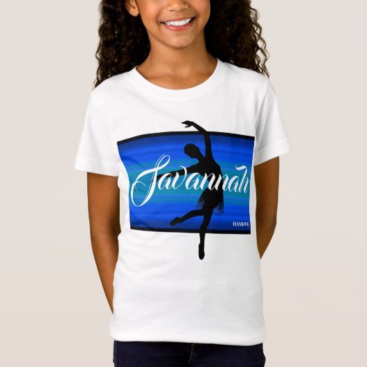 HAMbWG - Children's T Shirt - Blue Ballerina (Vorderseite)