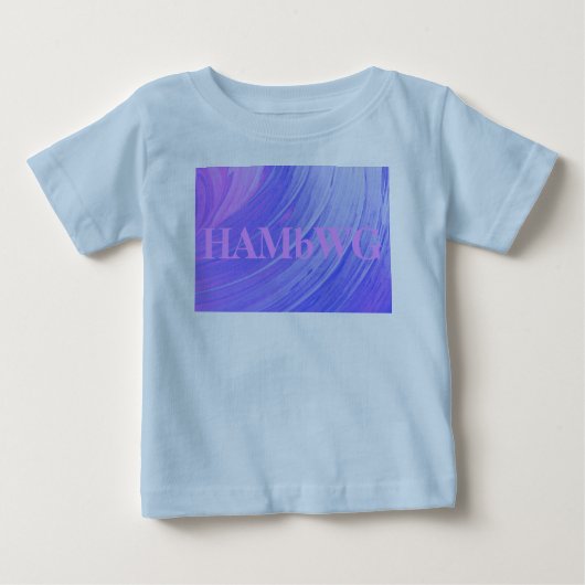 HAMbWG - Children's T Shirt - Lila Swirl w Logo (Vorderseite)