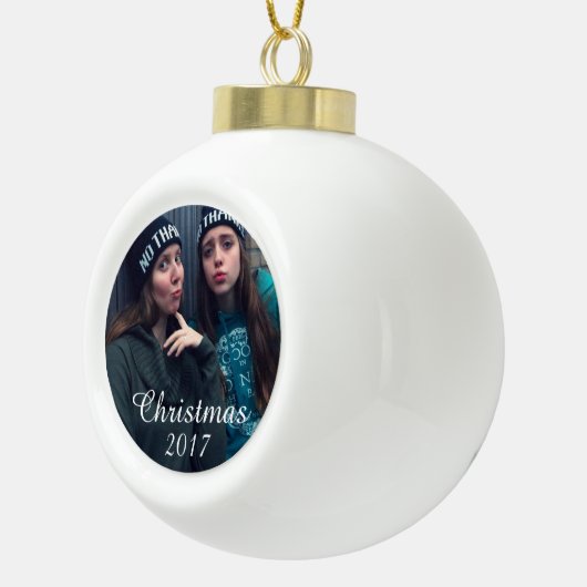 HAMbWG - Christmas Bulb - Ihr Bild Keramik Kugel-Ornament (Rechts)