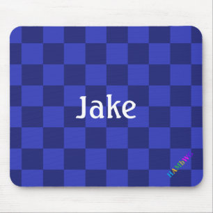 HAMbWG - ComputerMaus - Blaues Schachbrett Mousepad