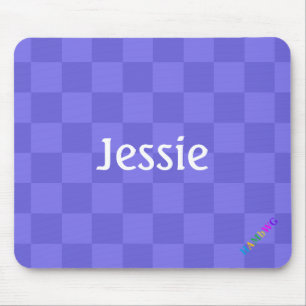 HAMbWG - ComputerMaus - Lila Schachbrett Diagonal Mousepad