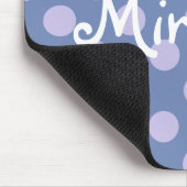 HAMbWG - ComputerMaus - Lilac Polka Dots Mousepad (Ecke)