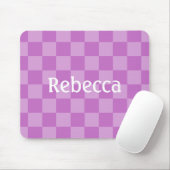 HAMbWG - ComputerMaus - Lilac Schachbrett Diagonal Mousepad (Mit Mouse)