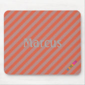 HAMbWG - ComputerMaus - Orange Diagonal Mousepad (Vorne)