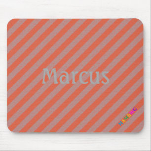 HAMbWG - ComputerMaus - Orange Diagonal Mousepad