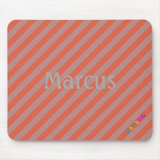 HAMbWG - ComputerMaus - Orange Diagonal Mousepad (Vorne)