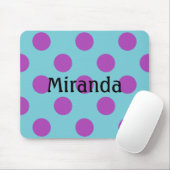 HAMbWG - ComputerMaus - Polka-Dots für Violett Mousepad (Mit Mouse)