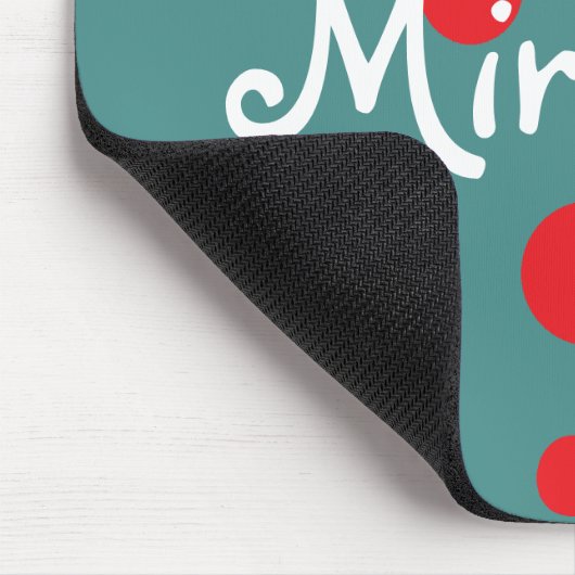 HAMbWG - ComputerMaus - rote Polka-Punkte Mousepad (Ecke)