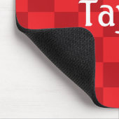 HAMbWG - ComputerMaus - Rotes Schachbrett Mousepad (Ecke)