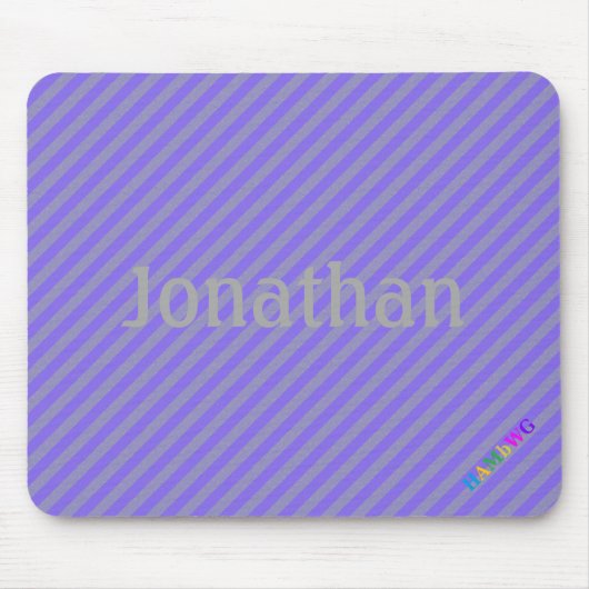 HAMbWG - Computermäuse - Lila Diagonal Mousepad (Vorne)