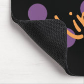 HAMbWG - Computermäuse - Polka-Punkte auf schwarz Mousepad (Ecke)