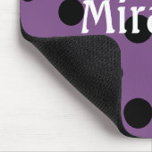 HAMbWG - Computermäuse - schwarze, verrückte Polka Mousepad (Ecke)