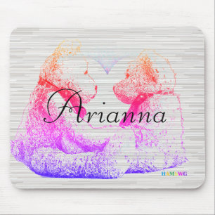 HAMbWG - Computermäuse - Teddybären-Liebe Mousepad