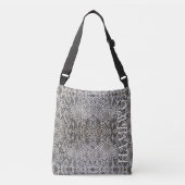 HAMbWG Cross Body Bag oder Tasche - B W Snakeskin  (Vorderseite)