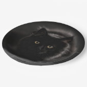 HAMbWG - Custom Paper Tellers 9" - Black Cat Pappteller (Schrägansicht)