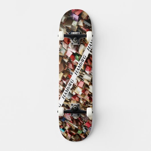 HAMbWG Design - Hard Maple Skateboard - Padlocks (Vorderseite)