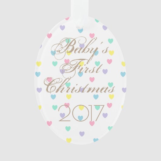 HAMbWG - Eierschmuck - Pastelherzen Ornament (Vorderseite)
