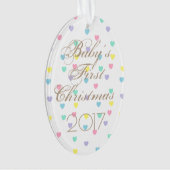 HAMbWG - Eierschmuck - Pastelherzen Ornament (Vorderseite)
