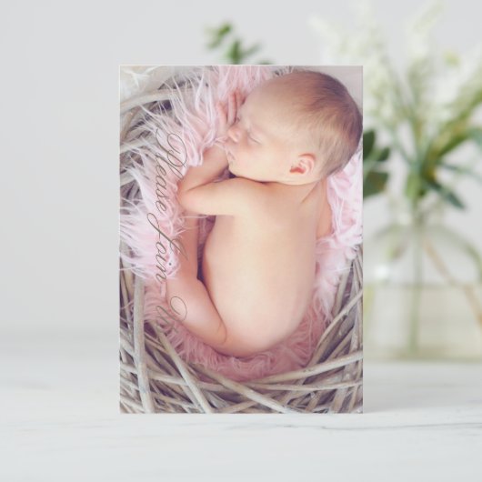 HAMbWG - Einladung - Nesting Baby (Stehend Vorderseite)