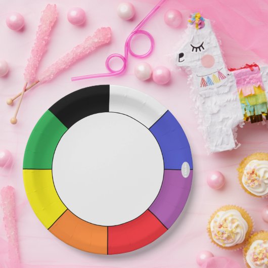 HAMbWG-Farbrad-Designpapier-Abendplatine Pappteller (Party)