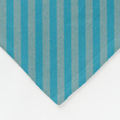 HAMbWG Fleece Blanket - Aqua Stripe (Ecke)