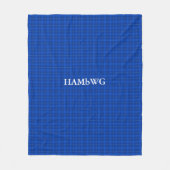 HAMbWG Fleece Blanket - Blau Kariert (Vorderseite)