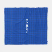HAMbWG Fleece Blanket - Blau Kariert (Vorderseite (Horizontal))