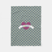 HAMbWG - Fleece Blanket - Gingham W Heart (Vorderseite)
