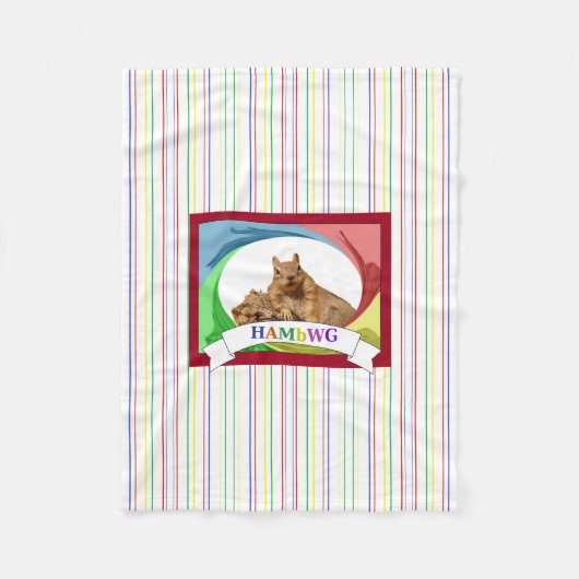 HAMbWG - Fleece Blanket - HAM-Eichhörnchen Primär (Vorderseite)